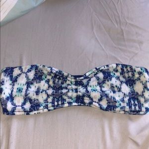 Navy blue and white bandeau
